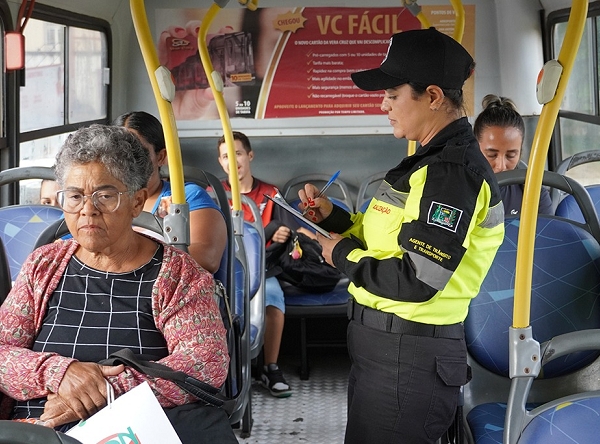 Segurança Pública realiza fiscalização no transporte público