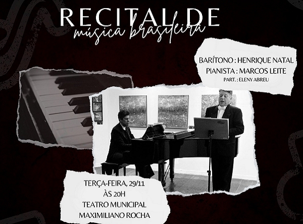 Recital de Música Brasileira nesta terça