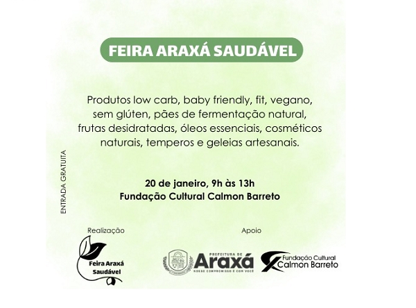 Feira Araxá Saudável acontece neste sábado (20)